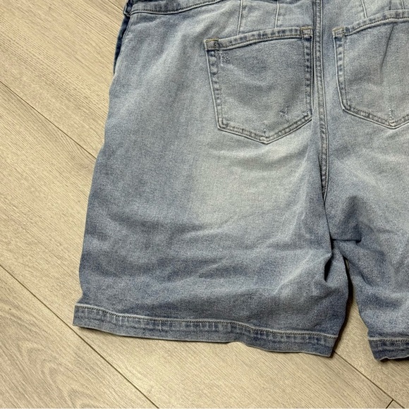 Lane Bryant Shorts Wide Leg Blue Jean Overalls - Picture 12 of 12